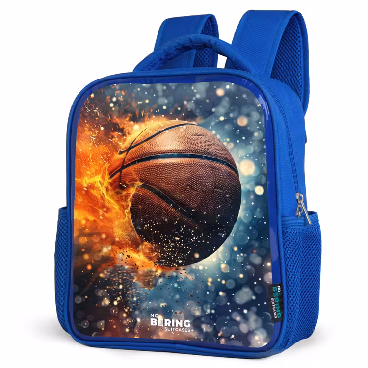 Kids backpack - Blue - Vibrant basketball — 7