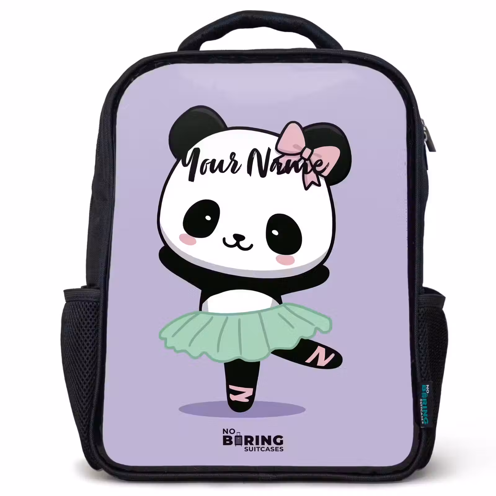 Kids backpack - Black - Kawai - Ballet - Panda — 1