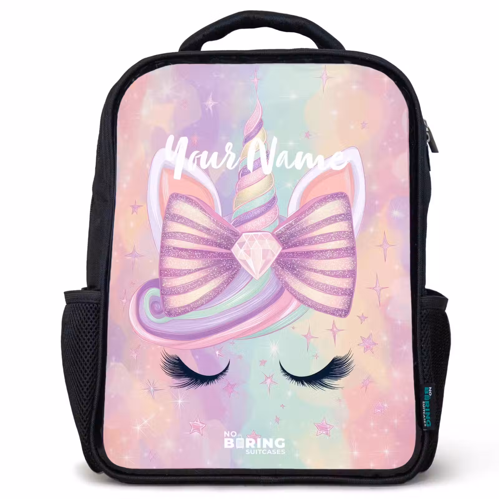 Kids backpack - Black - Unicorn — 1