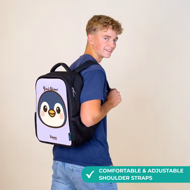 Kids backpack - Black - Penguin — 11