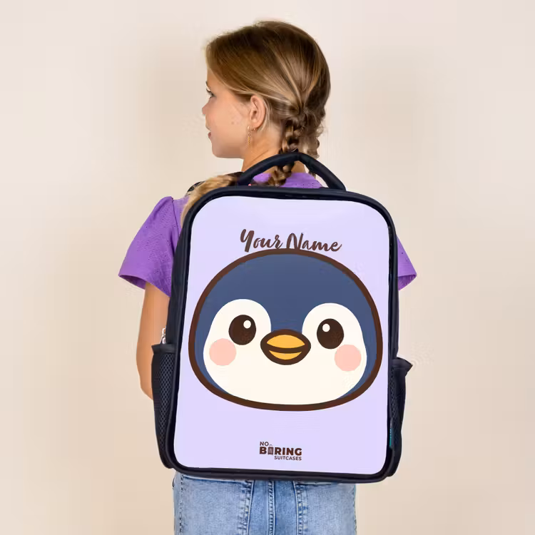 Kids backpack - Black - Penguin — 4