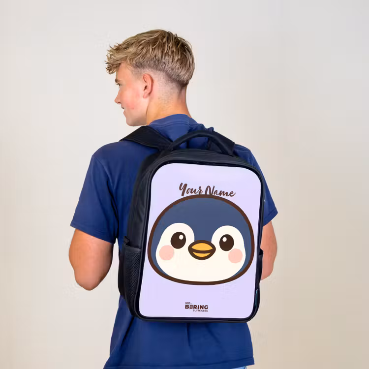 Kids backpack - Black - Penguin — 5