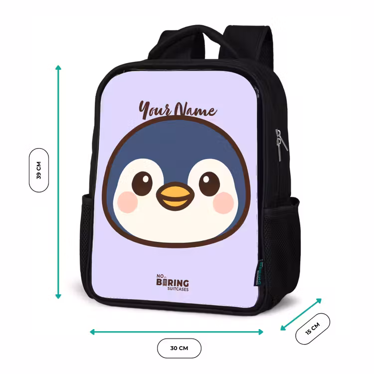 Kids backpack - Black - Penguin — 8