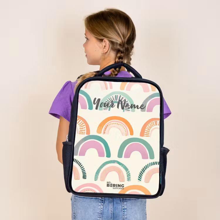 Kids backpack - Black - Rainbows — 4