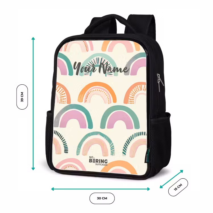 Kids backpack - Black - Rainbows — 8