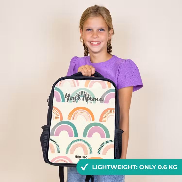 Kids backpack - Black - Rainbows — 9