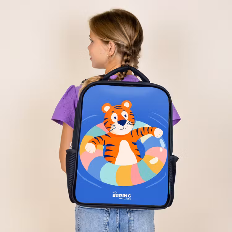 Kids backpack - Black - Tiger - Swimming Band - Water — 4