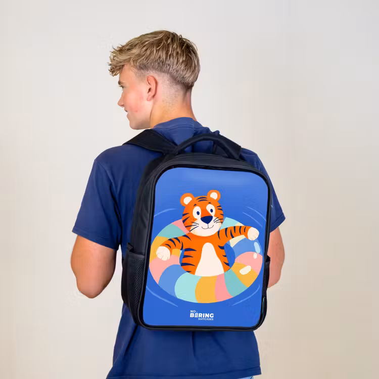 Kids backpack - Black - Tiger - Swimming Band - Water — 5