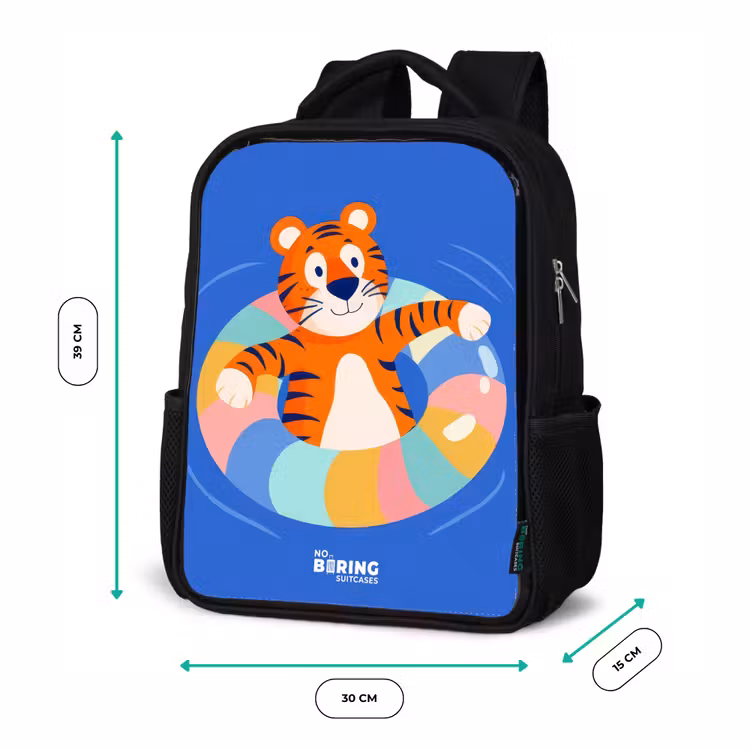 Kids backpack - Black - Tiger - Swimming Band - Water — 8