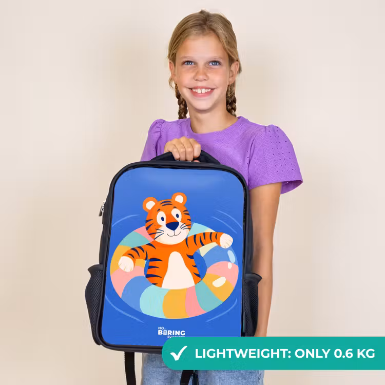 Kids backpack - Black - Tiger - Swimming Band - Water — 9