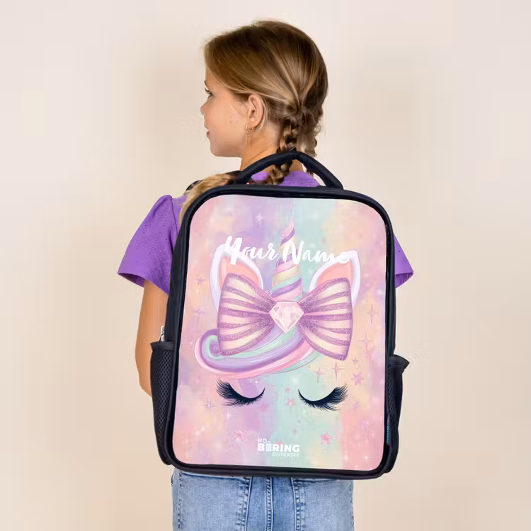 Kids backpack - Black - Unicorn — 4