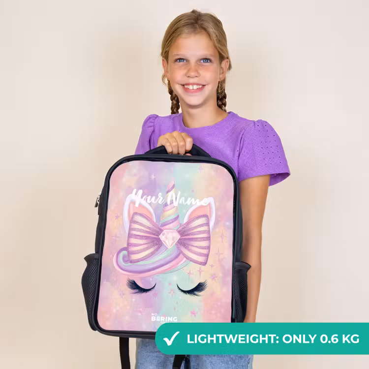 Kids backpack - Black - Unicorn — 9