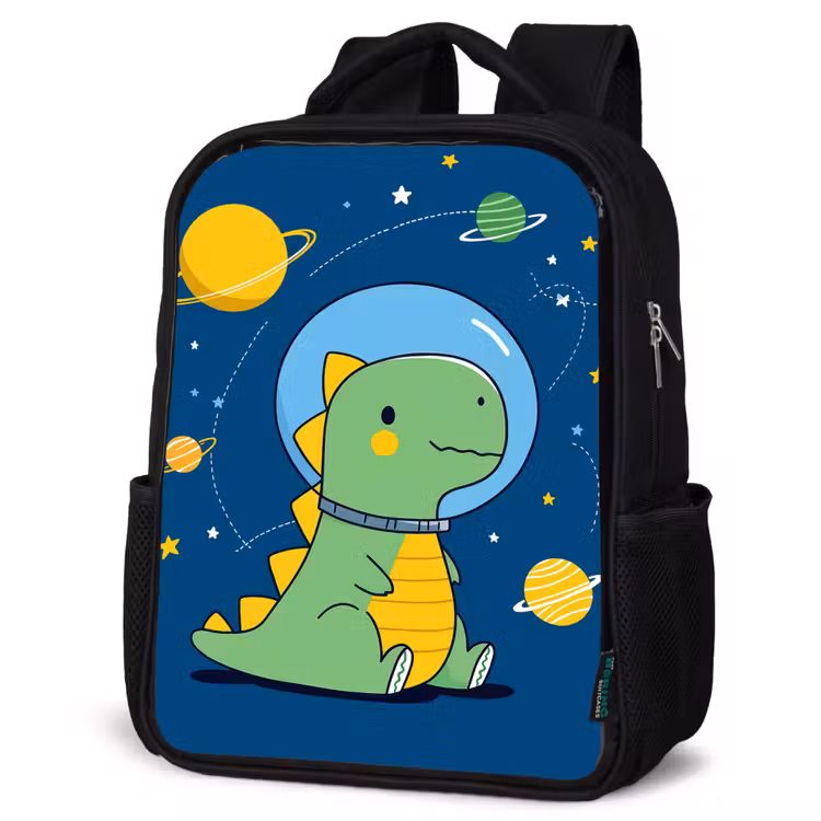 Kids backpack - Black - Dino - Space - Planets — 6