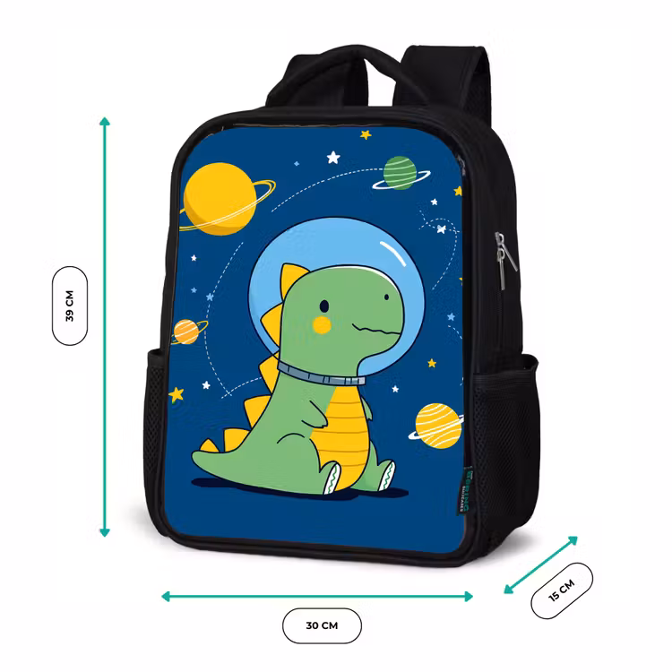 Kids backpack - Black - Dino - Space - Planets — 8