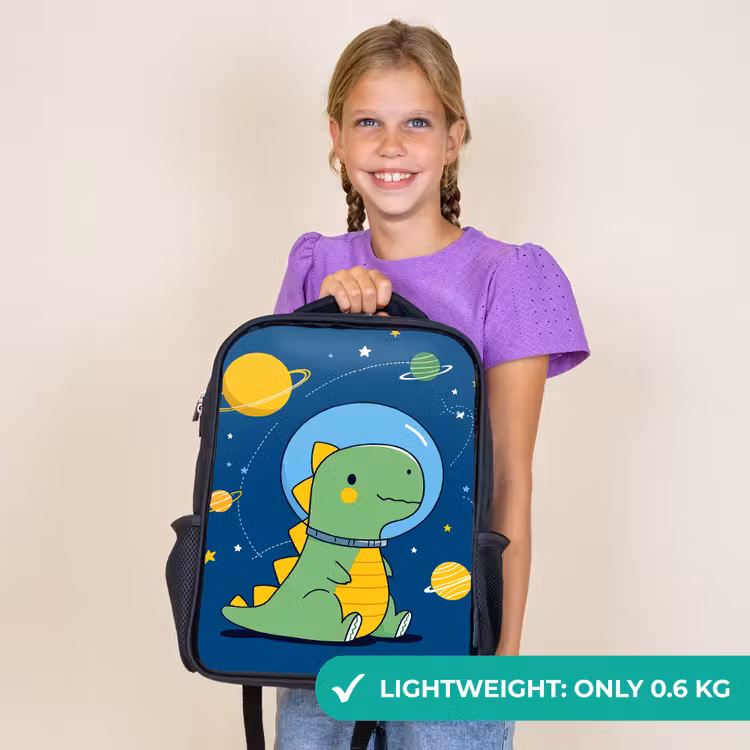 Kids backpack - Black - Dino - Space - Planets — 9