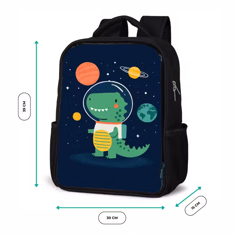 Kids backpack - Black - Dino - spacesuit - Planets — 8