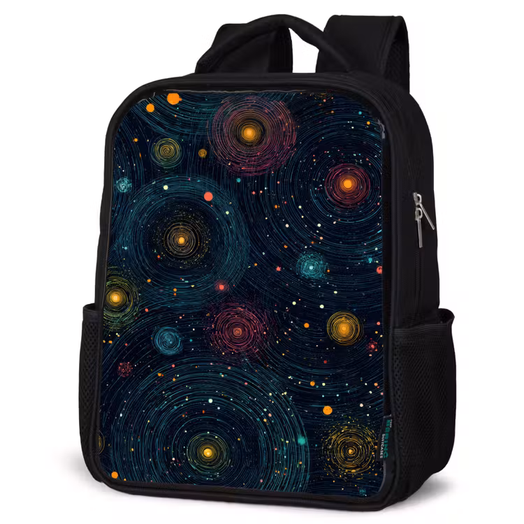 Kids backpack - Black - Stars - Colorful - Luminous cores — 6