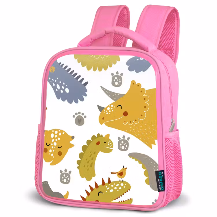 Kids backpack - Pink - Dinosaur - Patterns - Boys - Dino - Kids — 4