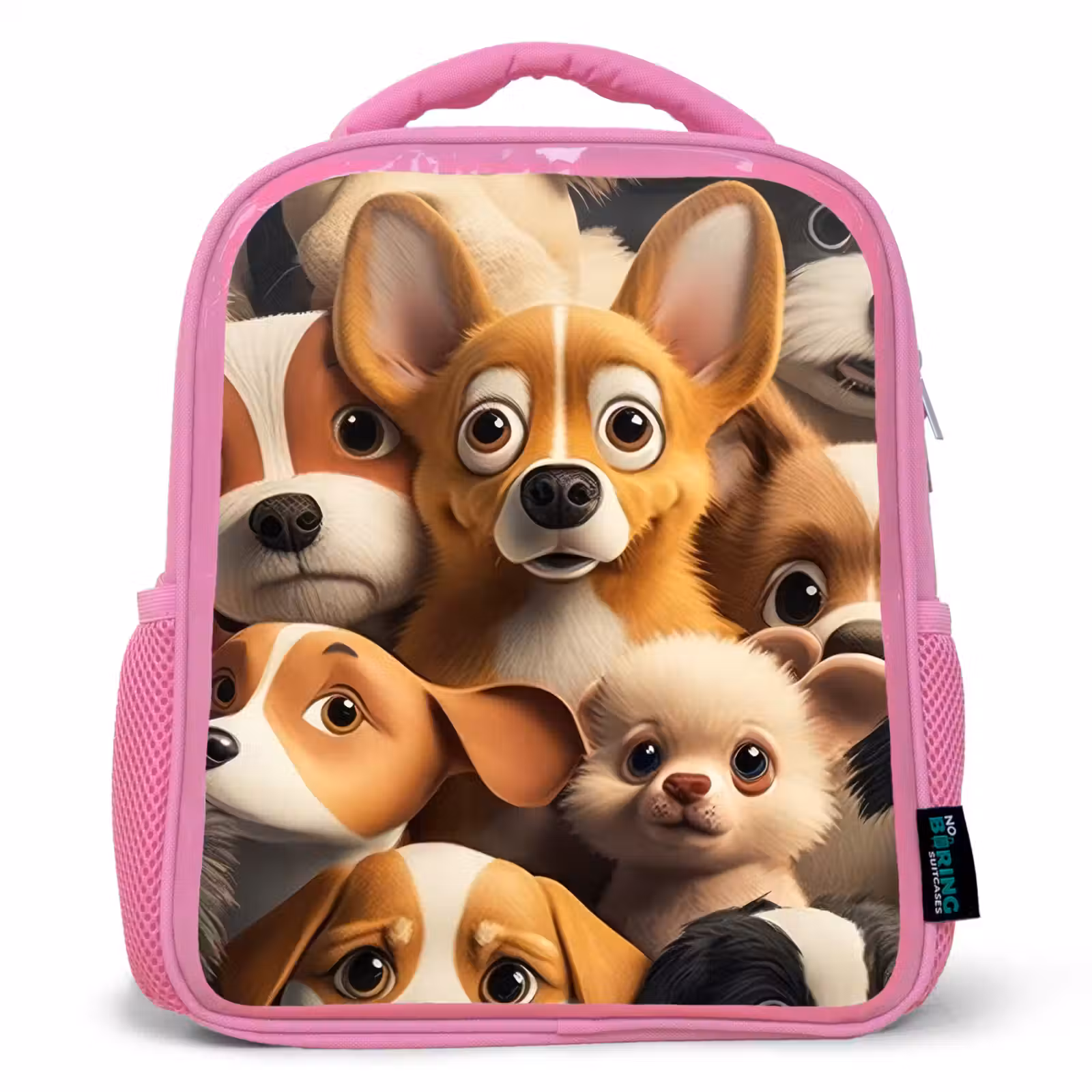 Kids backpack - Pink - Merry Dogs — 1