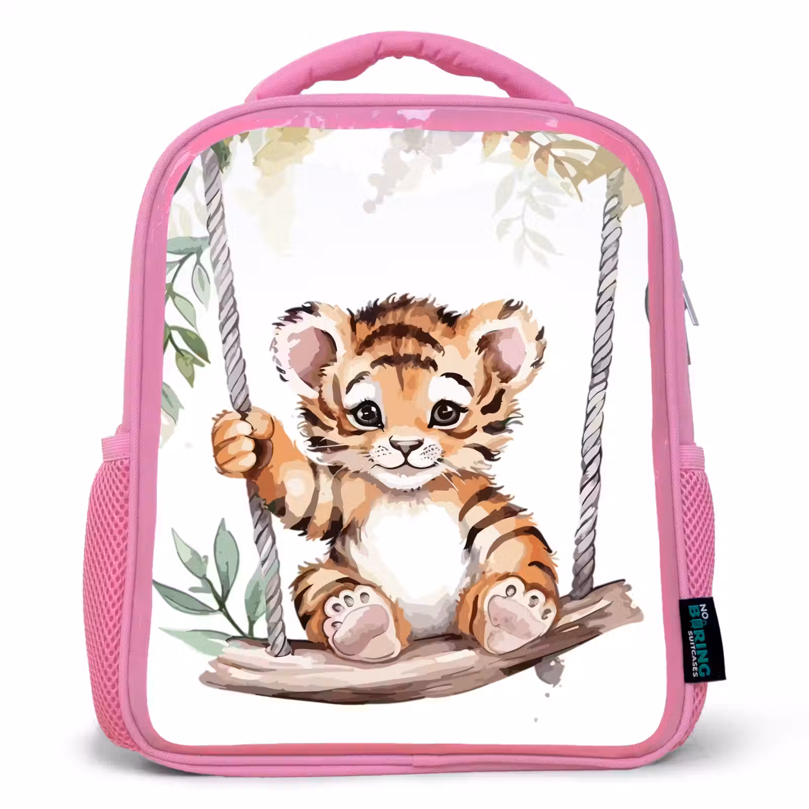 Kids backpack - Pink - Tiger - Animal - Children - Jungle — 1