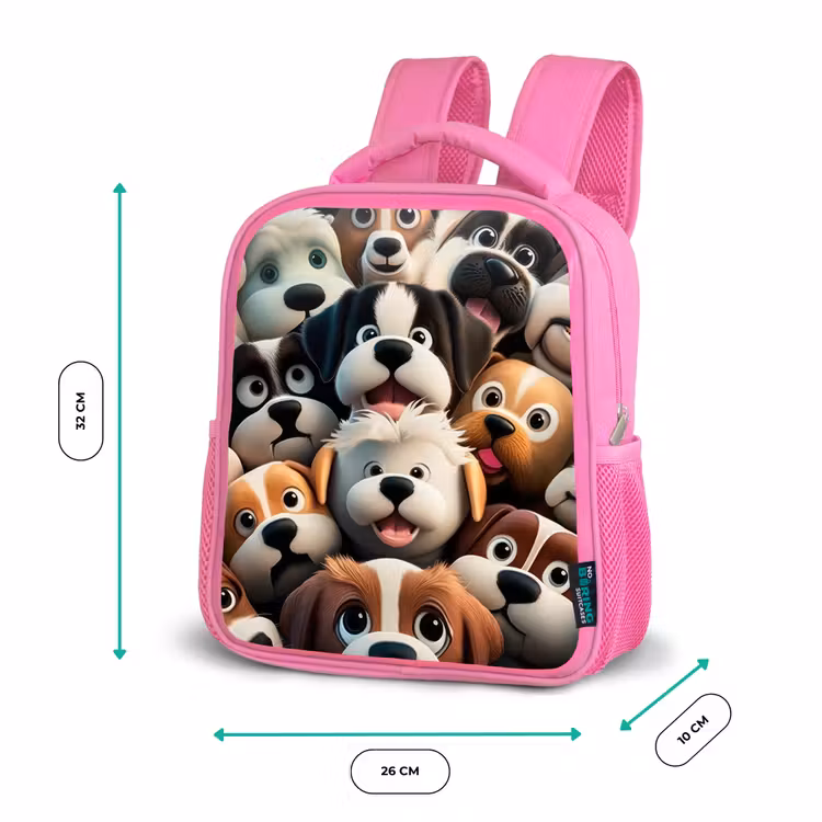 Kids backpack - Pink - Barking Bunnies — 3
