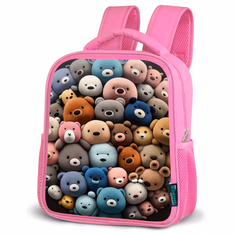 Kids backpack - Pink - Bear party — 4