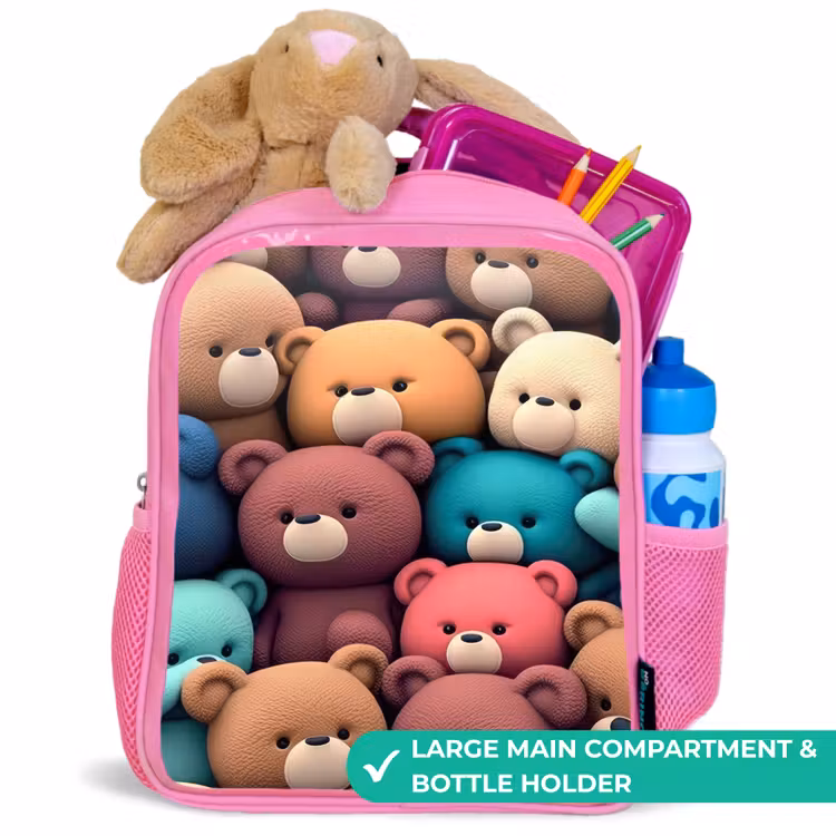 Kids backpack - Pink - Bears Bonanza — 2