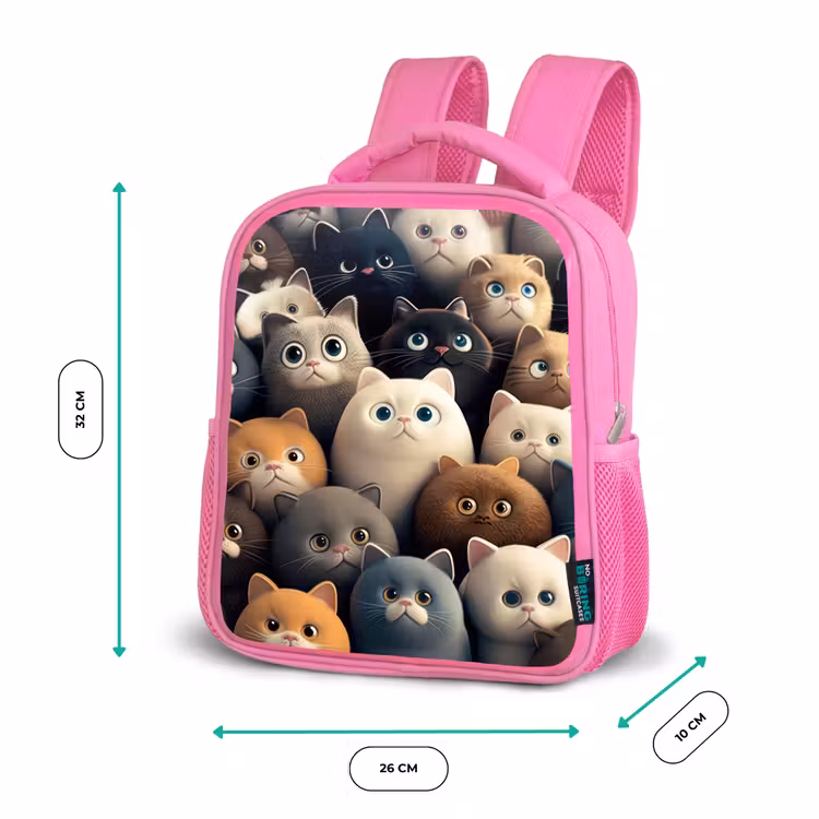 Kids backpack - Pink - Cattiness — 3