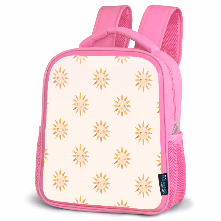 Kids backpack - Pink - Cheerful - Sun - Blush - Boho — 4