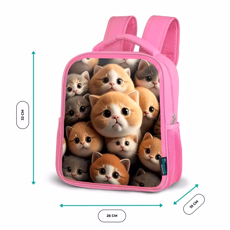 Kids backpack - Pink - Cuddle Cats — 3
