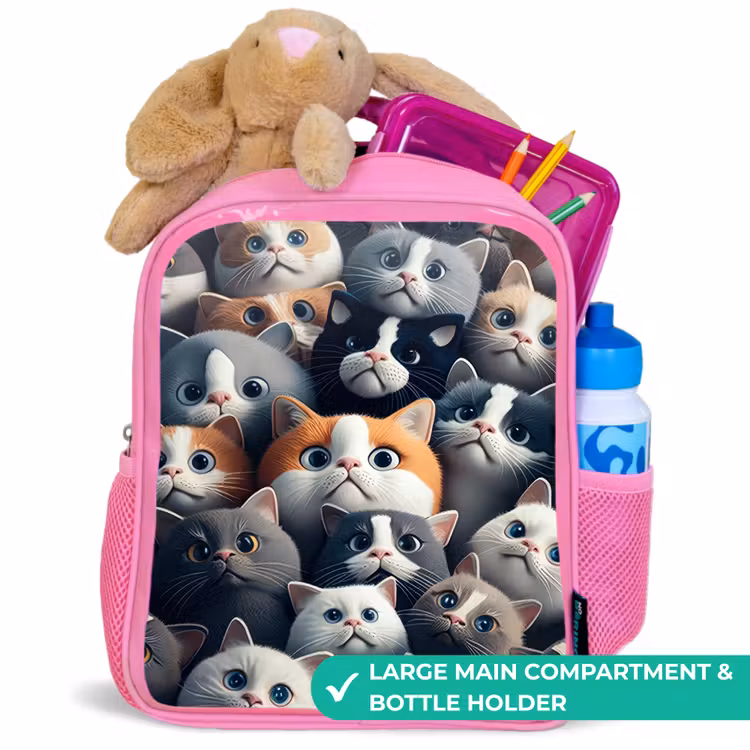 Kids backpack - Pink - Cuddly Snouts — 2