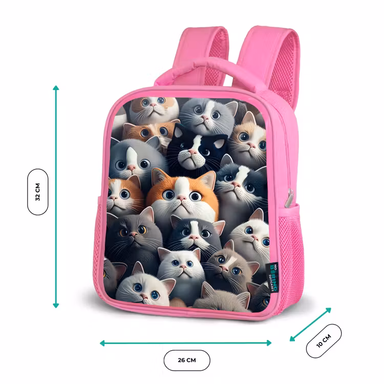 Kids backpack - Pink - Cuddly Snouts — 3