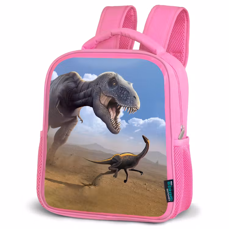Kids backpack - Pink - Dino - Wildlife - Drawing - Kids - Boys — 4