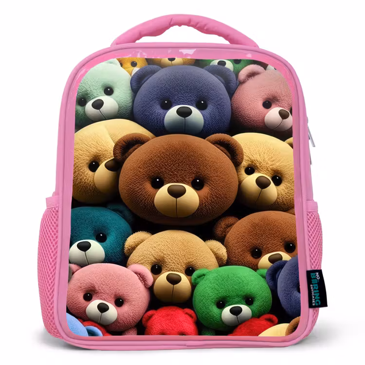 Kids backpack - Pink - Pied Bear Gang — 1