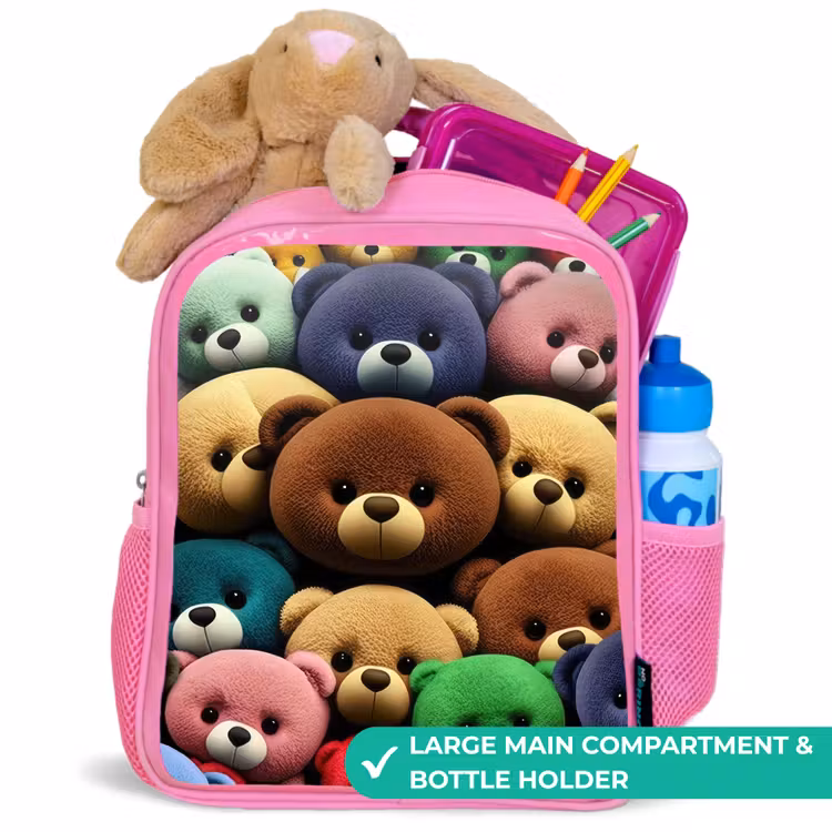 Kids backpack - Pink - Pied Bear Gang — 2