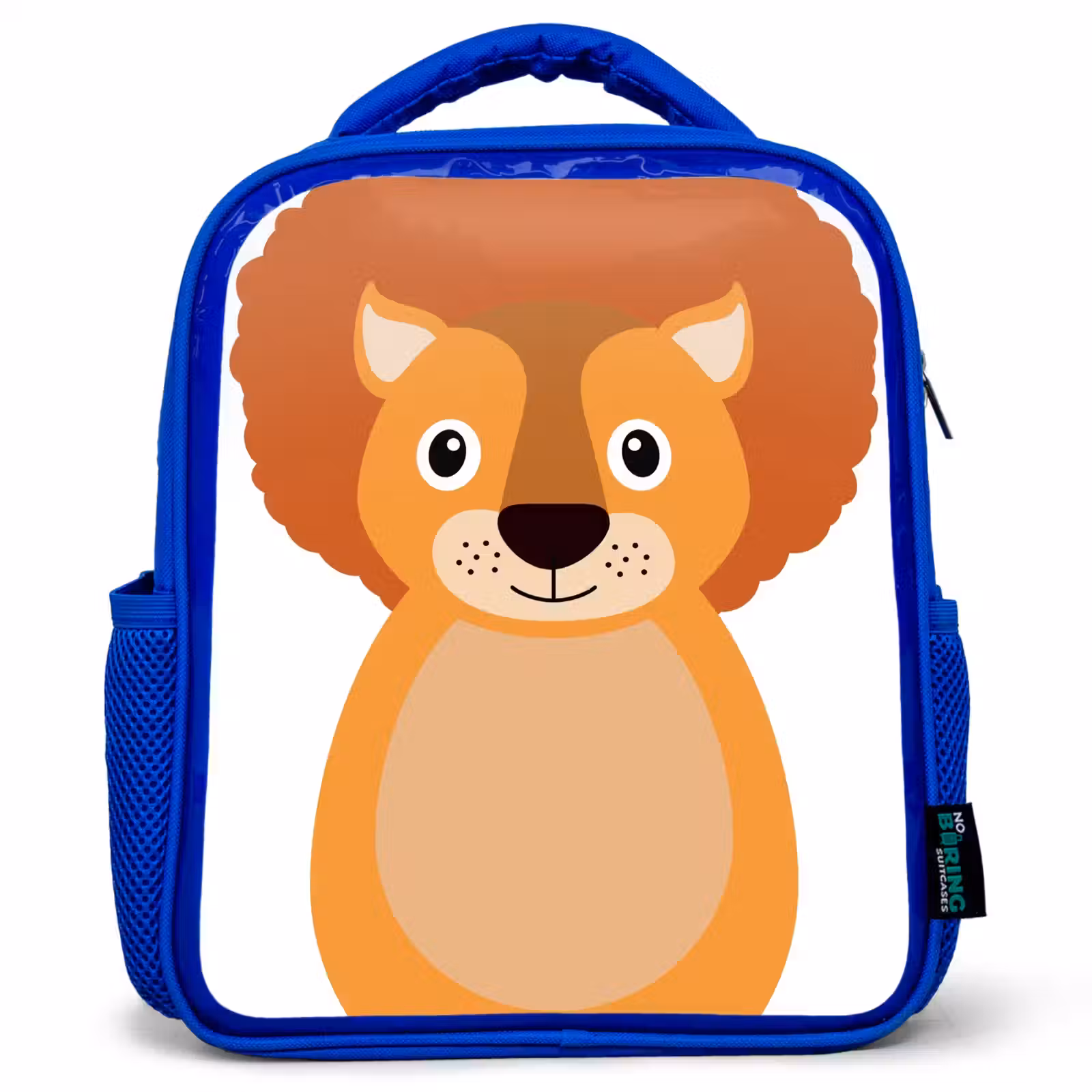 Kids backpack - Blue - Animal portrait - Lion - children — 1