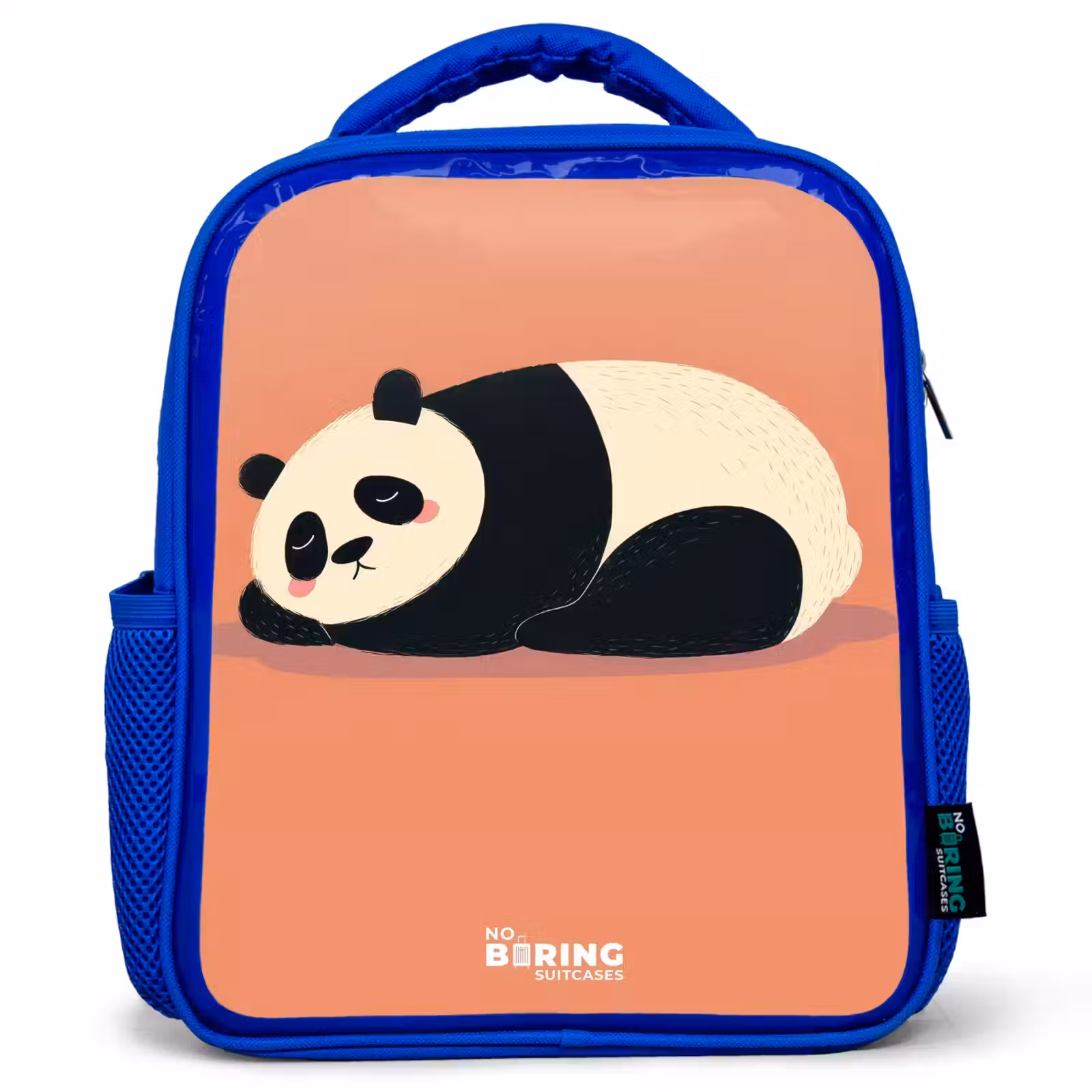 Kids backpack - Blue - Panda - Sleeping - Orange — 1
