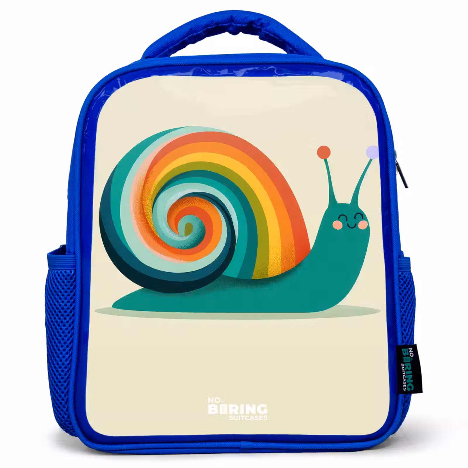 Kids backpack - Blue - Snail - Rainbow - Colorful — 1
