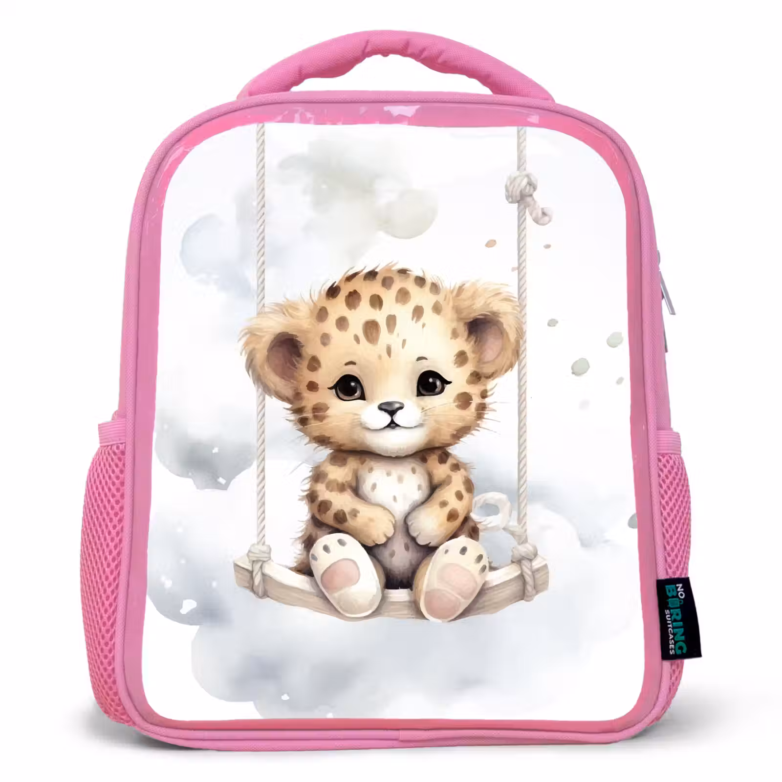 Kids backpack - Pink - Leopard - Animal - Children — 1