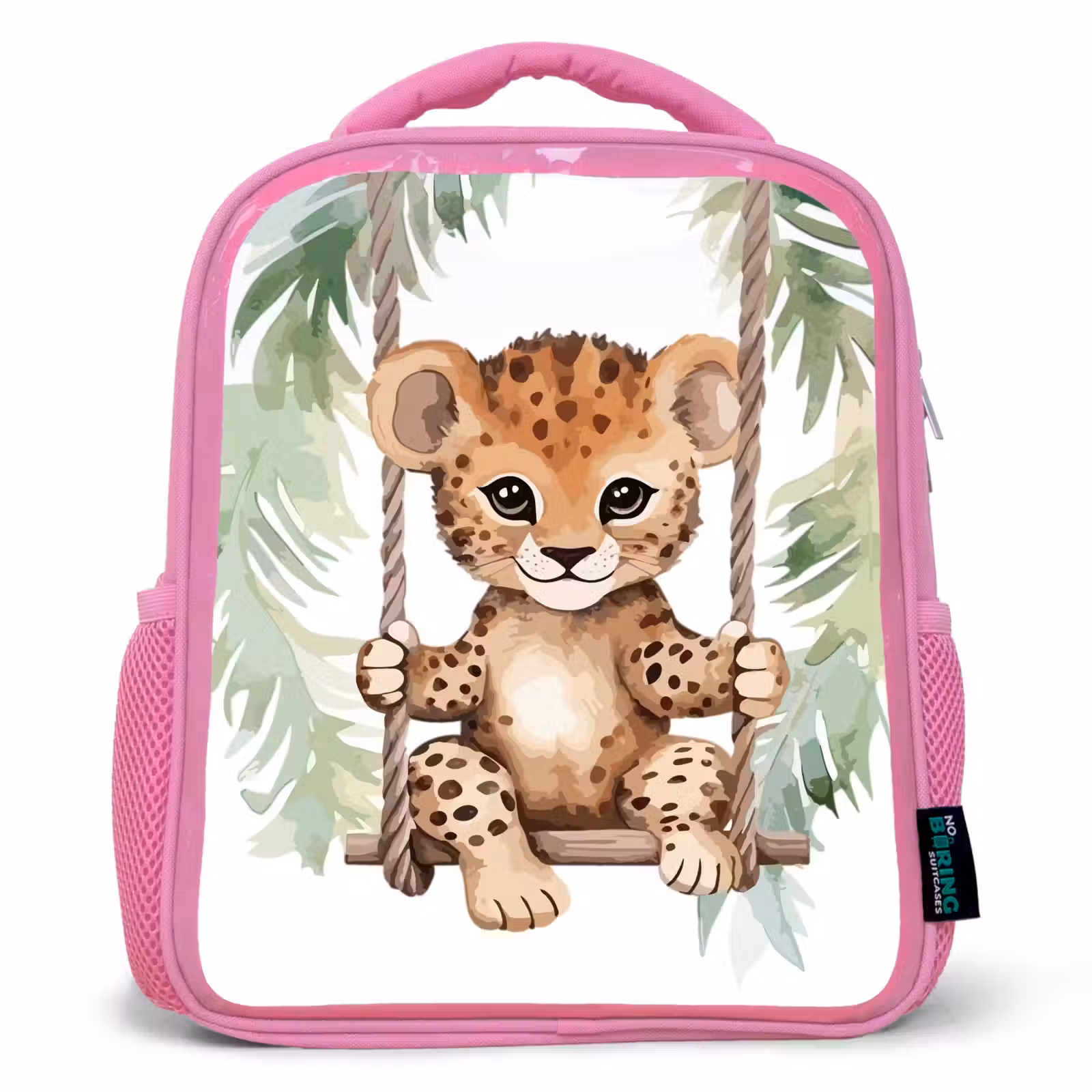 Kids backpack - Pink - Leopard - Animal - Children - Jungle — 1