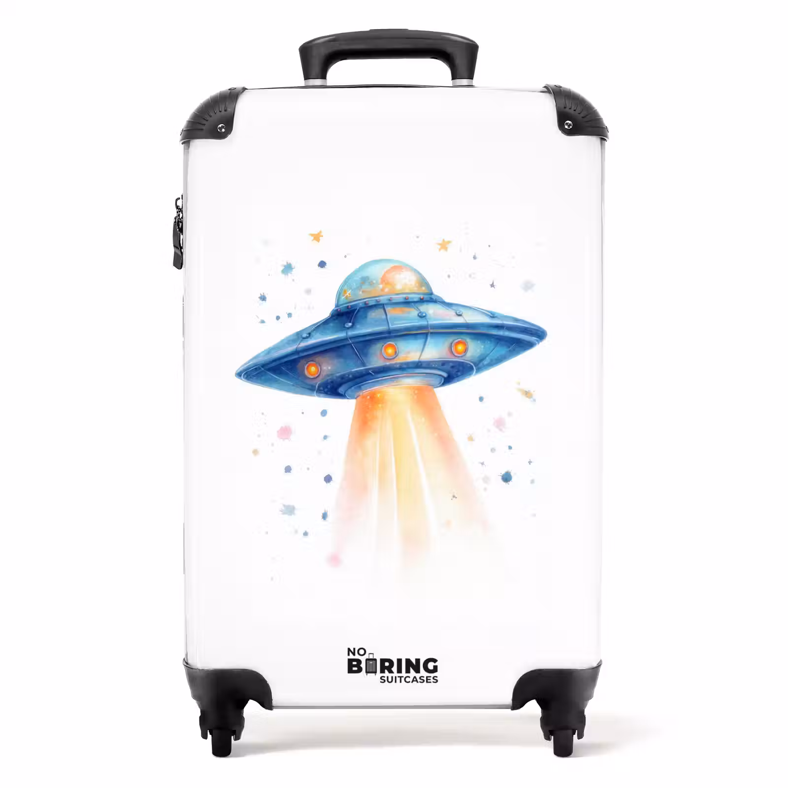 Suitcase - Blue ufo taking off — 1