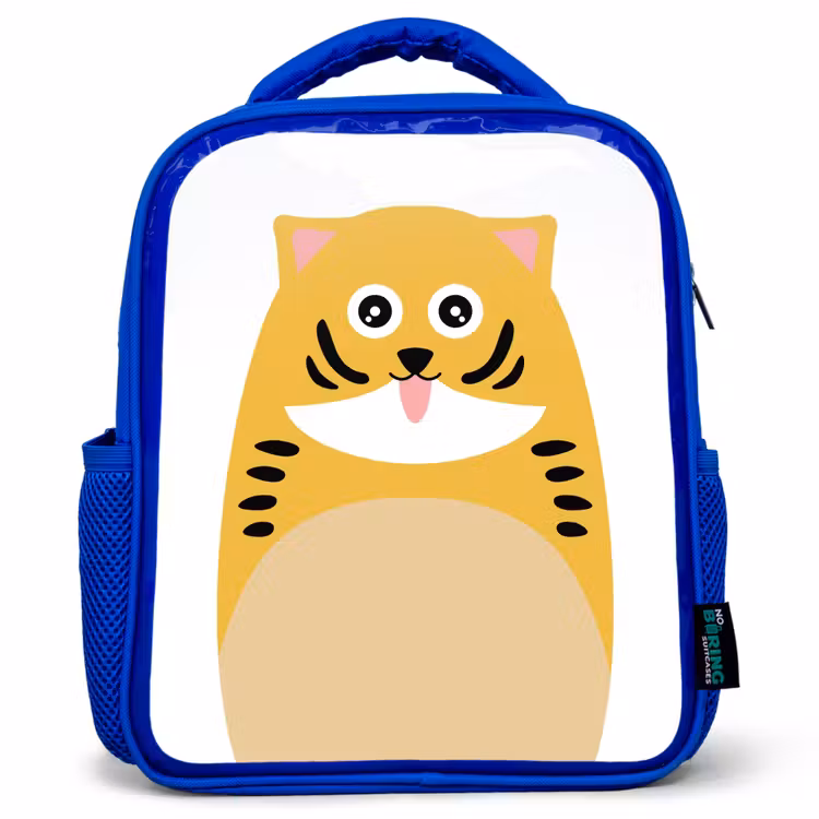 Kids backpack - Blue - Animal portrait - cat - children — 1
