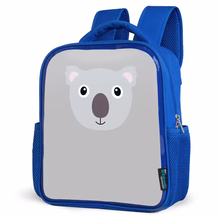 Kids backpack - Blue - Animal portrait - Koala - gray — 7