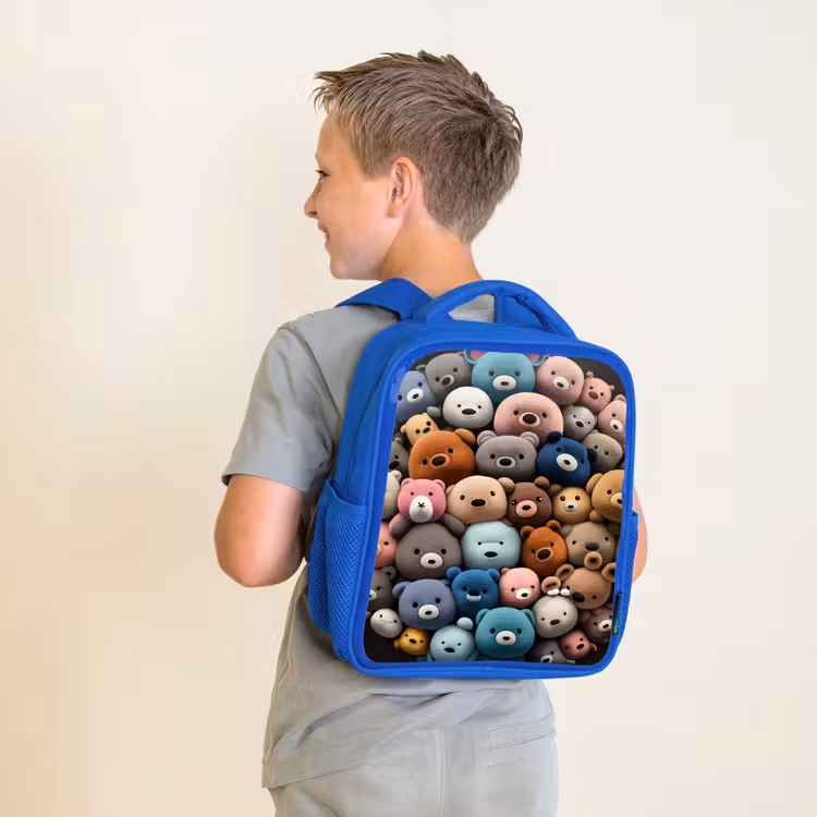 Kids backpack - Blue - Bear party — 2