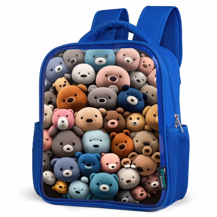 Kids backpack - Blue - Bear party — 7