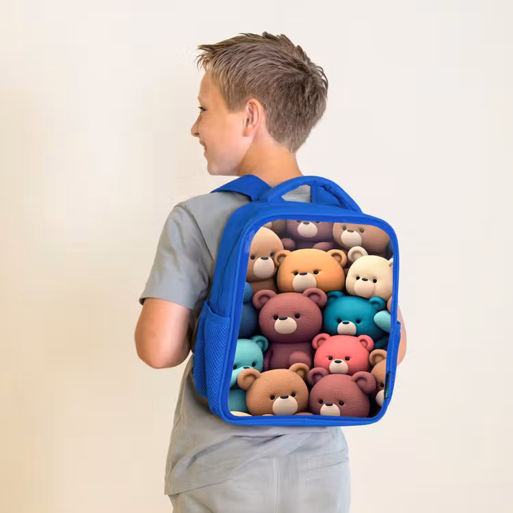 Kids backpack - Blue - Bears Bonanza — 2