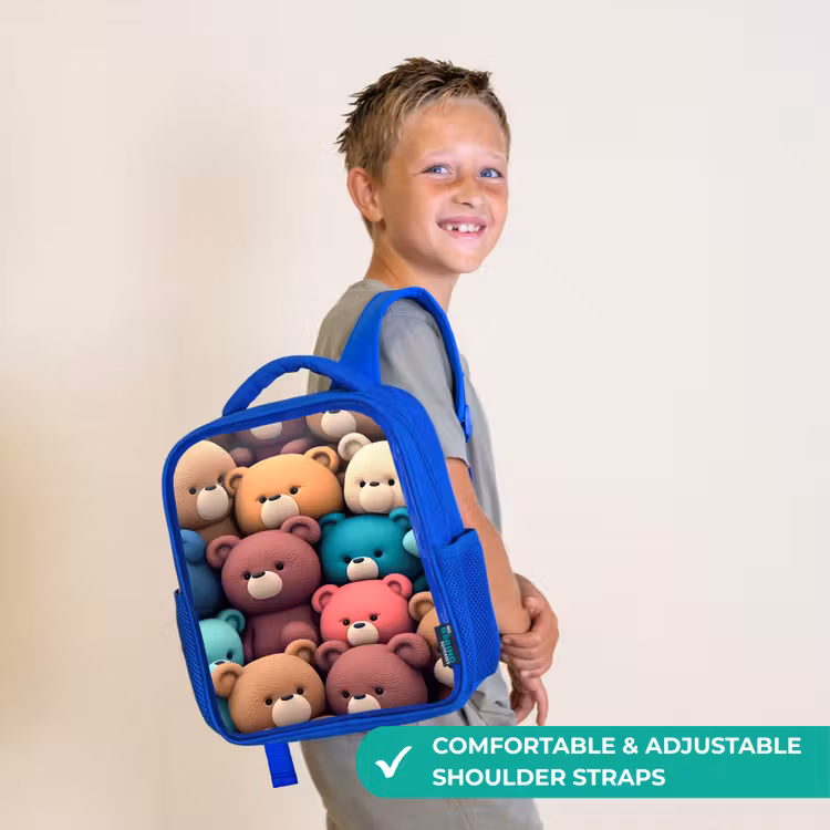 Kids backpack - Blue - Bears Bonanza — 4