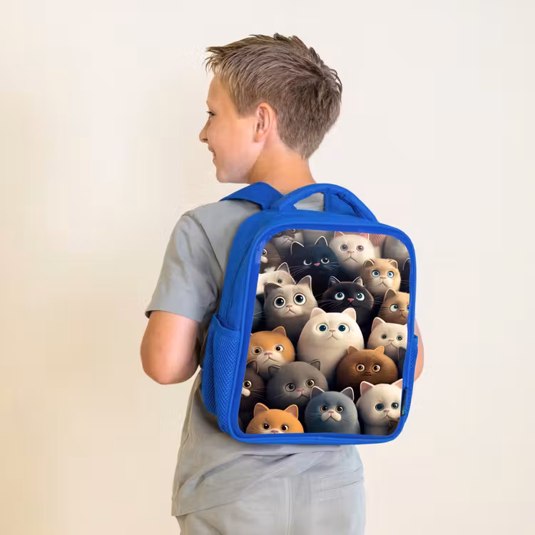 Kids backpack - Blue - Cattiness — 2