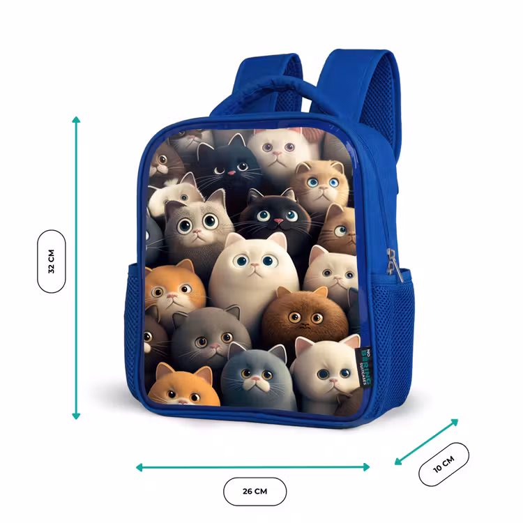 Kids backpack - Blue - Cattiness — 6