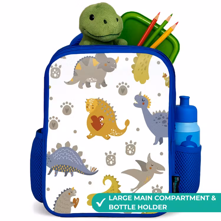 Kids backpack - Blue - Dinosaur - Children - Design - Boys - Girls — 5